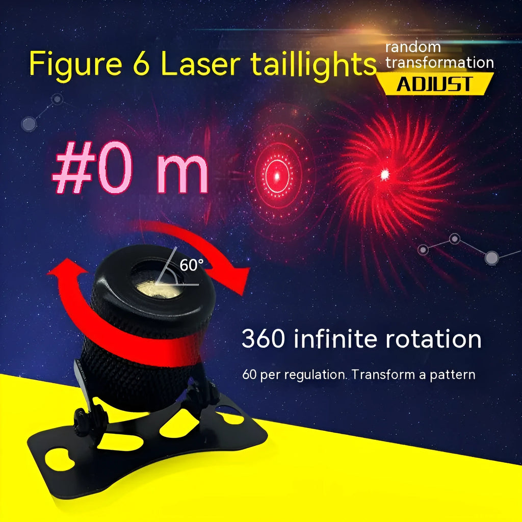 Aluminium laser fog lamp for car or motorcycle with dimensions 20x24x40mm.
