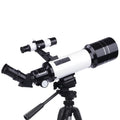 Children's dark blue astronomical telescope with monocular design and tripod for stargazing