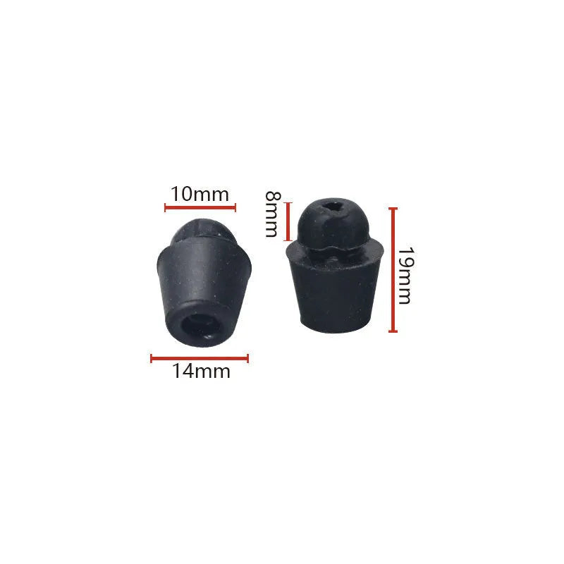 10-piece automobile buckle rubber buffers in X16 colour for machine cover and trunk shock absorption