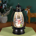 Crystal ball LED oil lamp Christmas decoration in snowman or elderly figure style