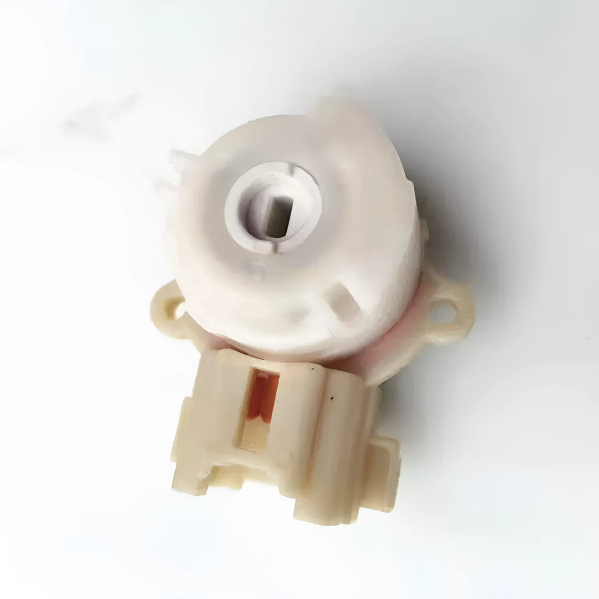 White plastic ignition lock plug electrical connector for Senya M80 and S80 scooters.