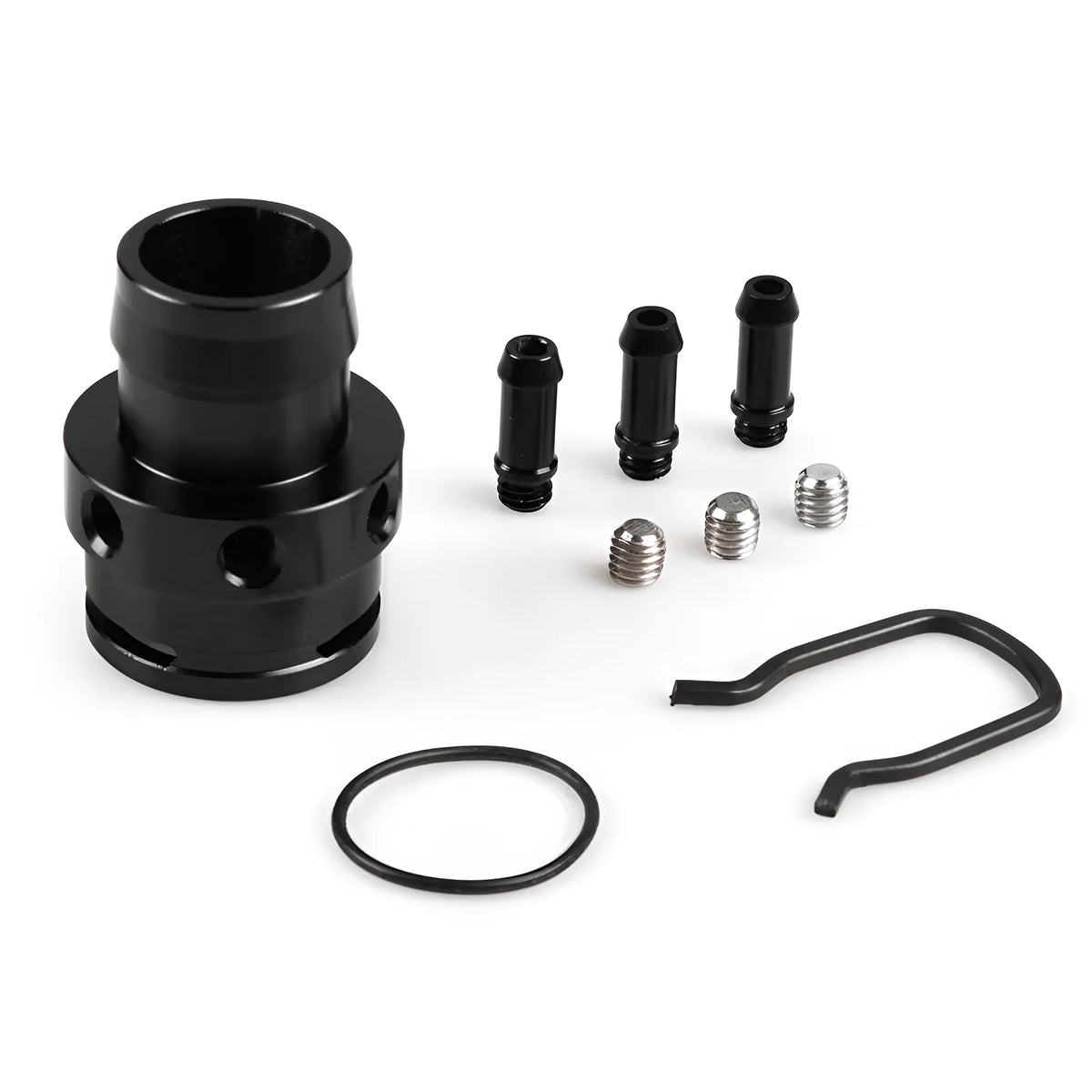 Black vacuum adapter tee for second generation engine vacuum systems with T-piece connector design