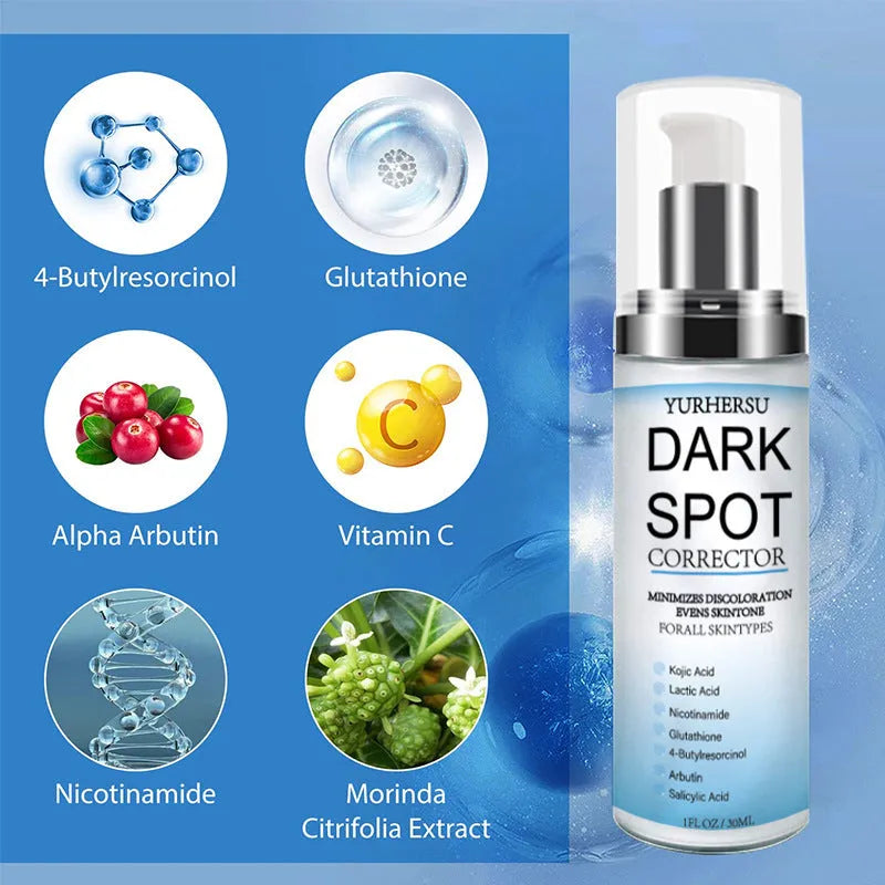 Bottle of spot lightening essence for brightening, moisturising, and tightening skin