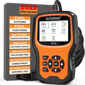 Autophix 7910 BMW diagnostic tool with display showing fault codes and connection cable
