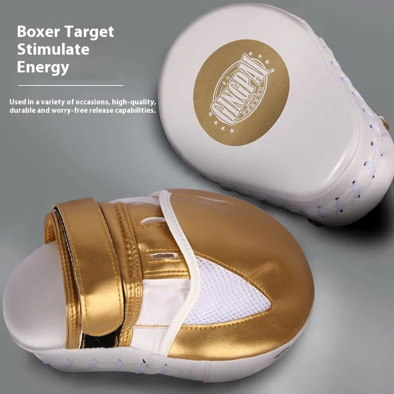 Vertical gold PU boxer Sanda baffle target for portable household training