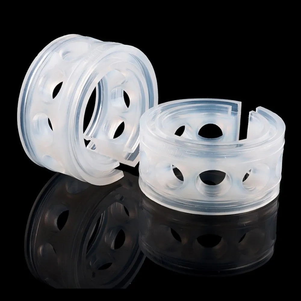 Transparent rubber car spring shock absorbers in six sizes for suspension modification