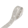 A long strip of self-adhesive glass rhinestones for hot-fix application on clothing and shoes.