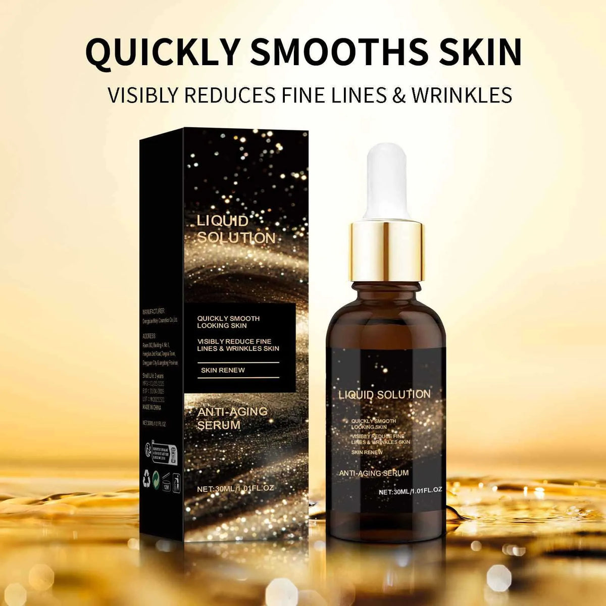 30ml hyaluronic acid facial moisturising and nourishing solution in 9cm tall bottle