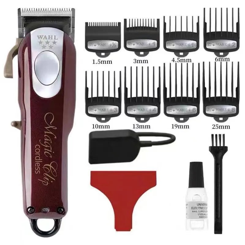 Hair clipper with charging stand and stainless steel blades