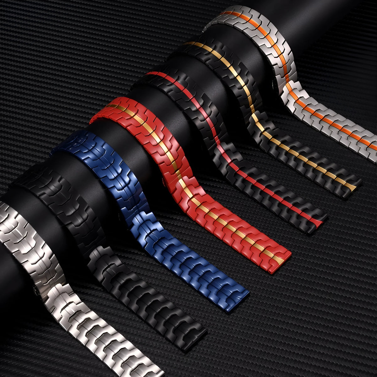 Stainless steel watch strap for Samsung Galaxy Watch in multiple colour options