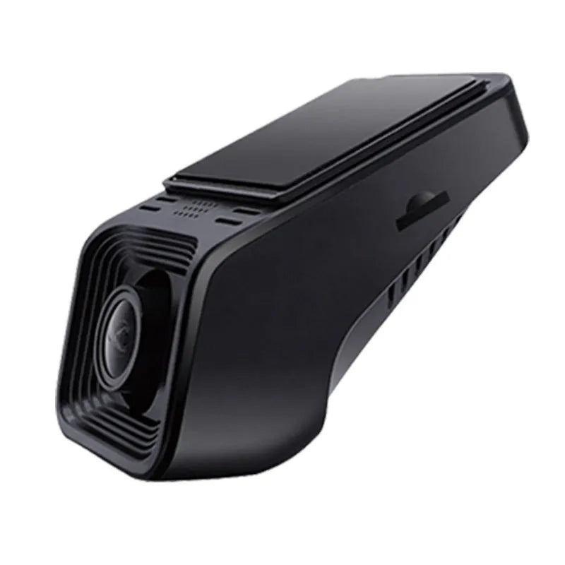 V4 ACC specification HD night vision driving recorder dash cam on a car windscreen.