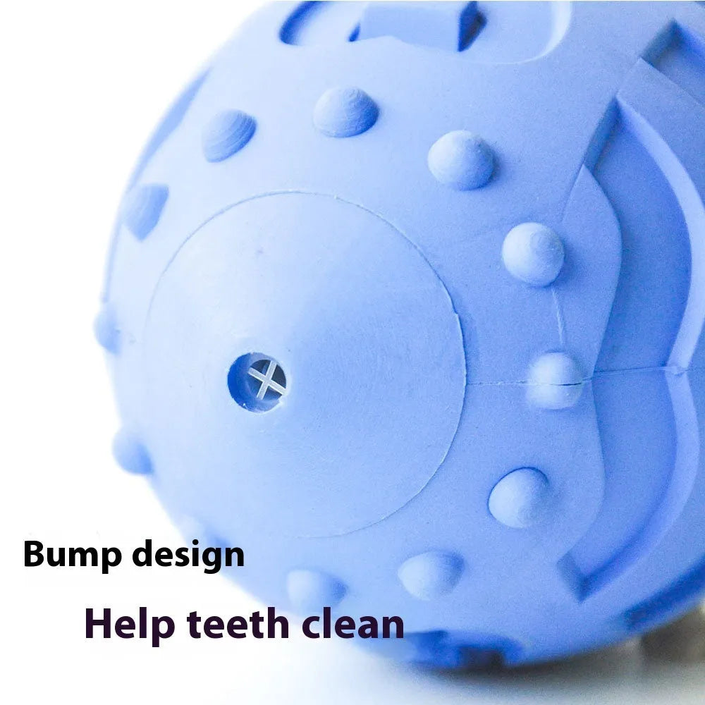 Light green rubber rugby ball dog toy for interactive training and teeth cleaning