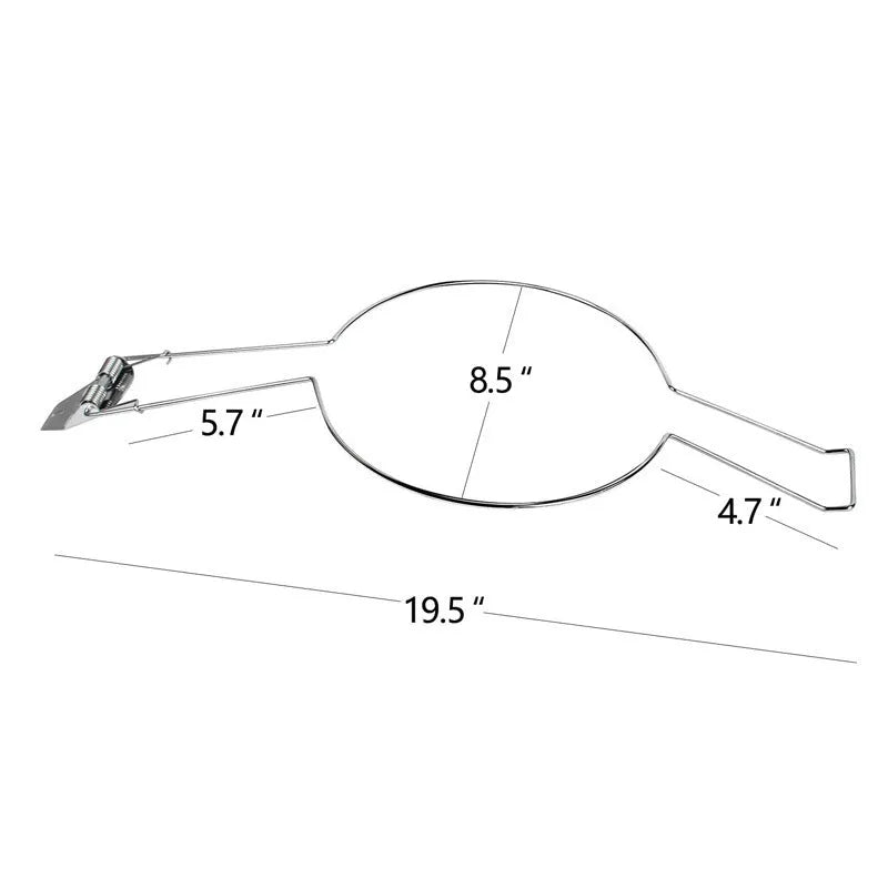 Brown car hat stand with chrome metal construction for interior vehicle storage