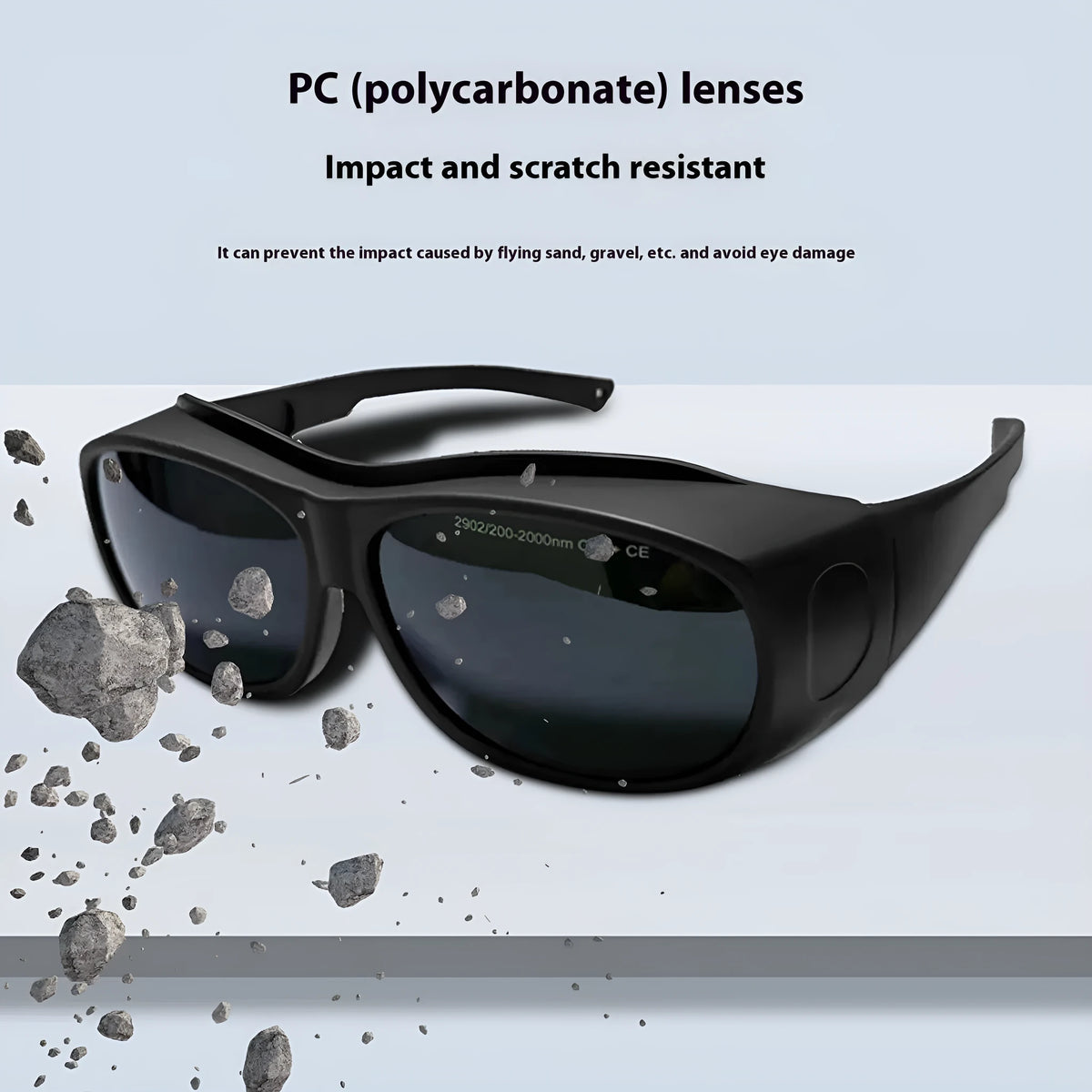 Laser protection goggles for welding and photon skin rejuvenation with 200-2000nm filtering