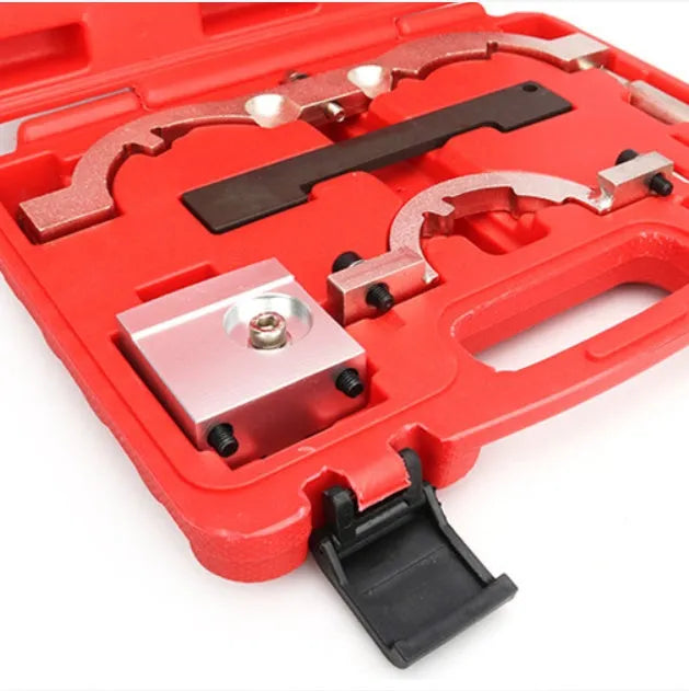 Opel 1.4 Oncla LUJ engine timing tool set with seven chrome-vanadium steel tools in red case
