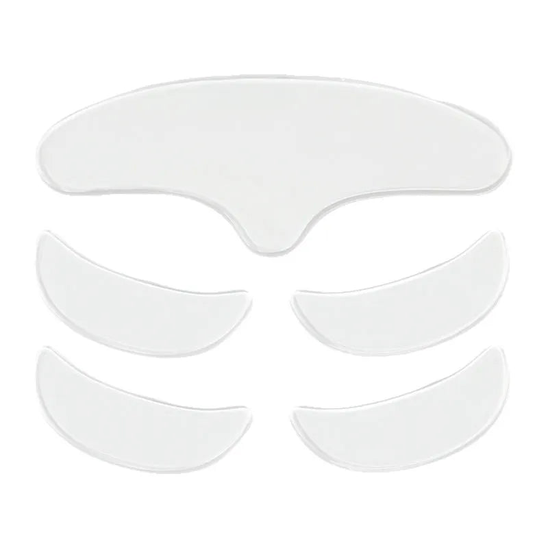 Silicone anti-wrinkle face stickers 5-piece set for wrinkle treatment