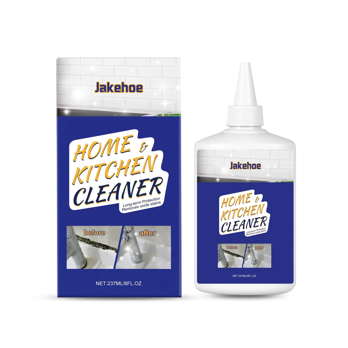 Household decontamination gel bottle, 237ml multi-purpose cleaning product for bathroom and kitchen surfaces
