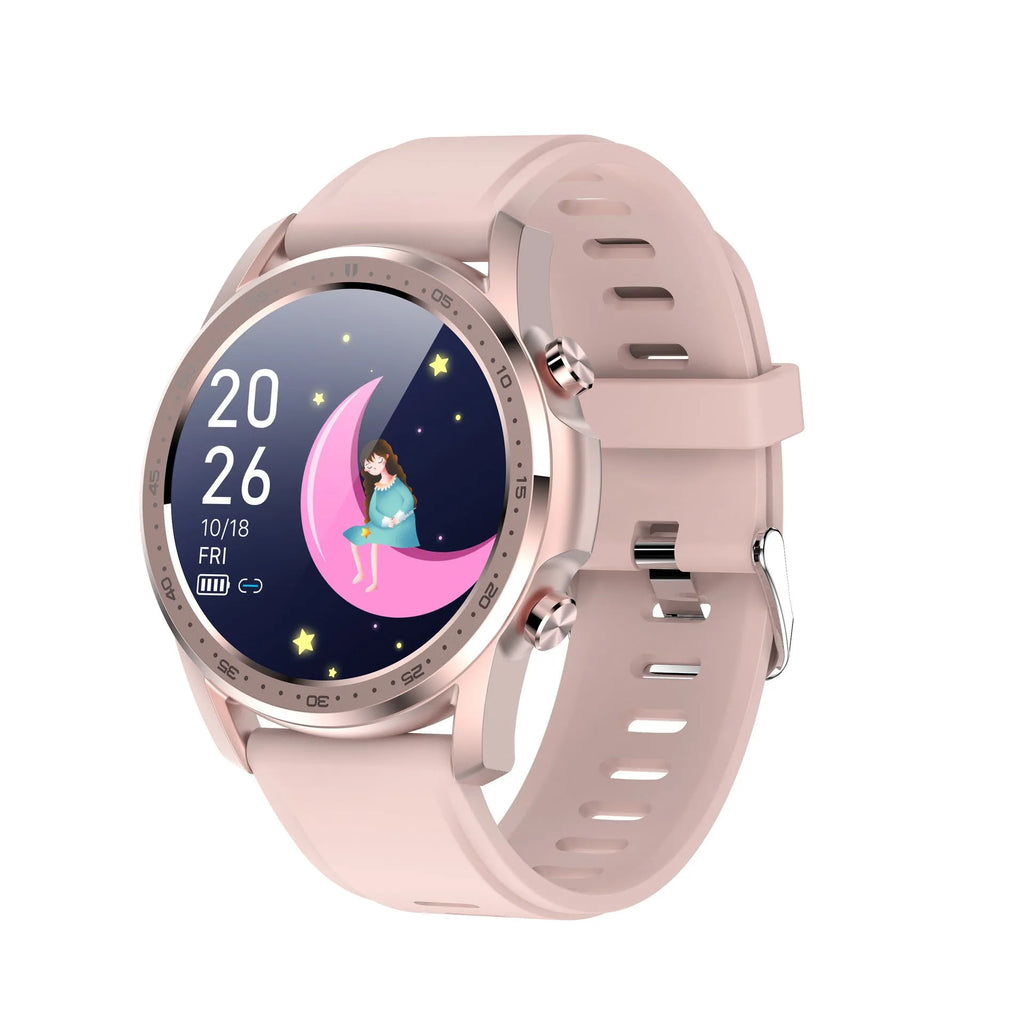 Youth2 smart bracelet with body temperature monitoring on wrist showing 1.3-inch screen
