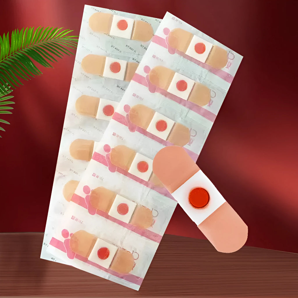 Non-woven adhesive foot bandage for corn removal during running sports and health massage activities