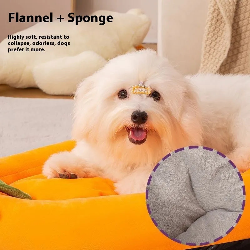 Universal washable dog mat with removable cloth cover in grey, shown in a large size on a floor.