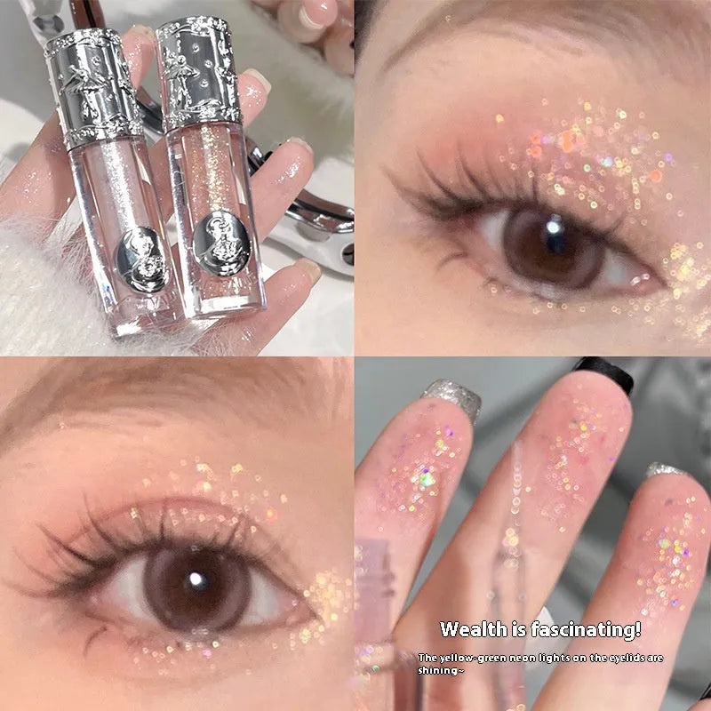 Ballet liquid eyeshadow palette showing five matte shimmer nude colours for student makeup