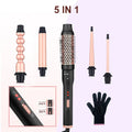 Three-barrel water wave hair curler styling tool with wired power cord for curly and straight hair