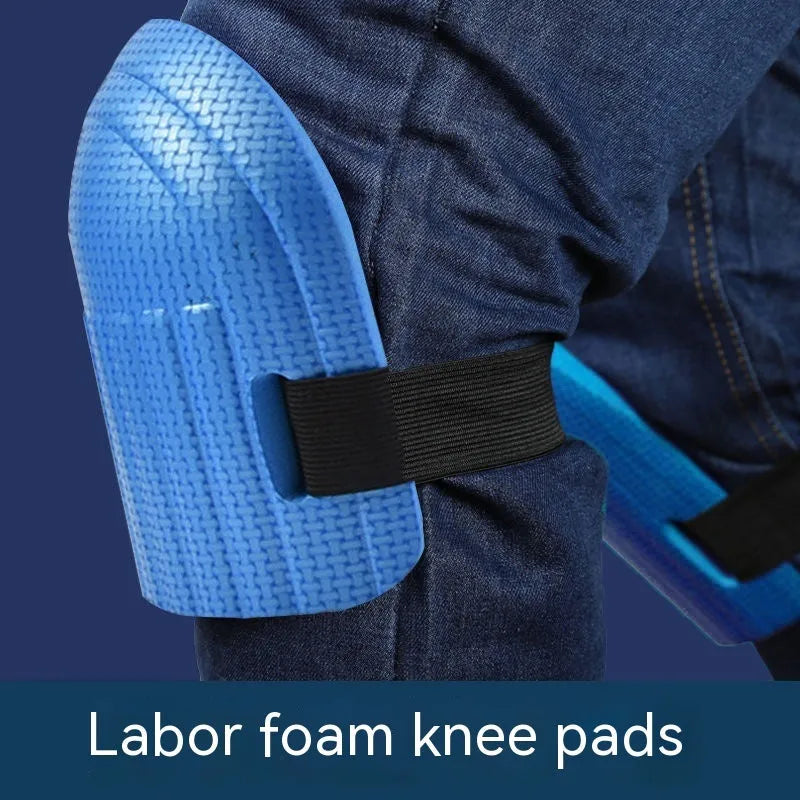Pair of EVA foam kneepads in chosen colour for construction and repair work