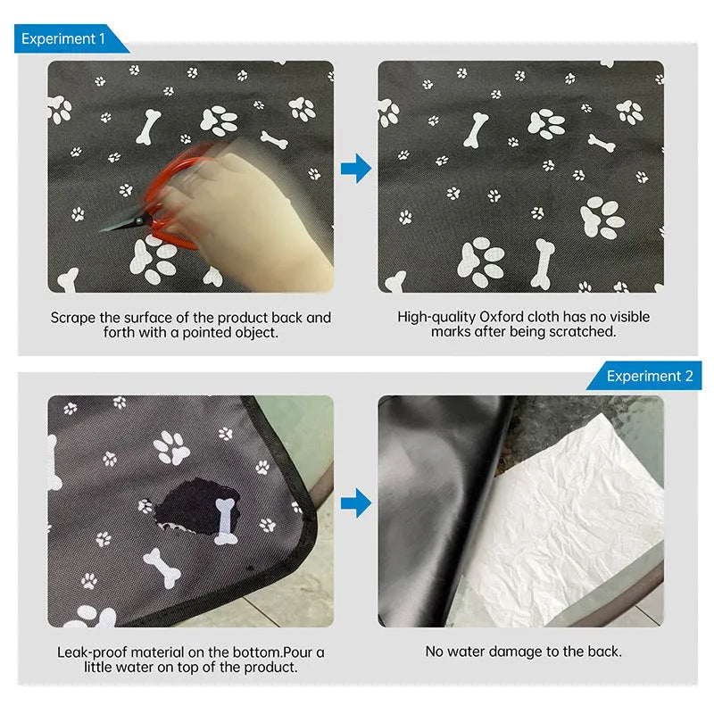 Car pet protection mat for rear seats with water and dirt resistant isolation pad in multiple colour variations