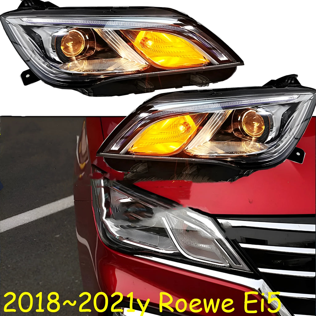 Replacement car headlight unit with a nine-line lens pattern for 2018-2021 vehicle models