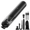Wireless handheld vacuum and dust blower in black, silver or green with five attachments and data cable