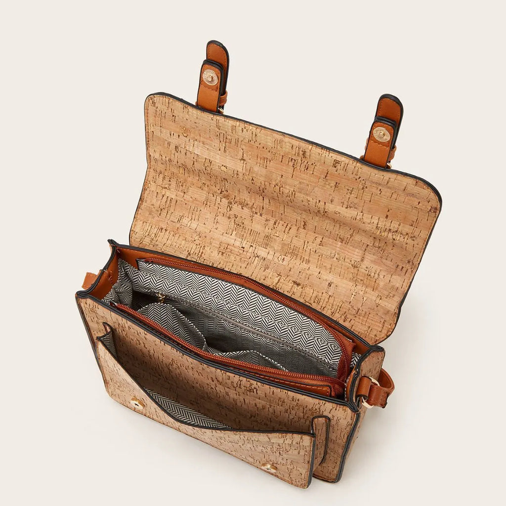 Women's printed crossbody bag in medium hardness PU with large capacity