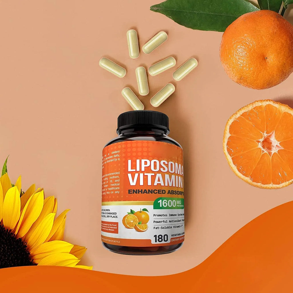 Box of VC Vitamin C capsules for adults containing 180 tablets with vitamin C as the main raw material.