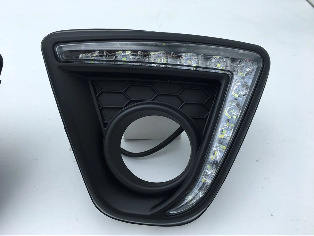 Mazda CX5 daytime running light LED bulbs with electroplated finish and multiple style options