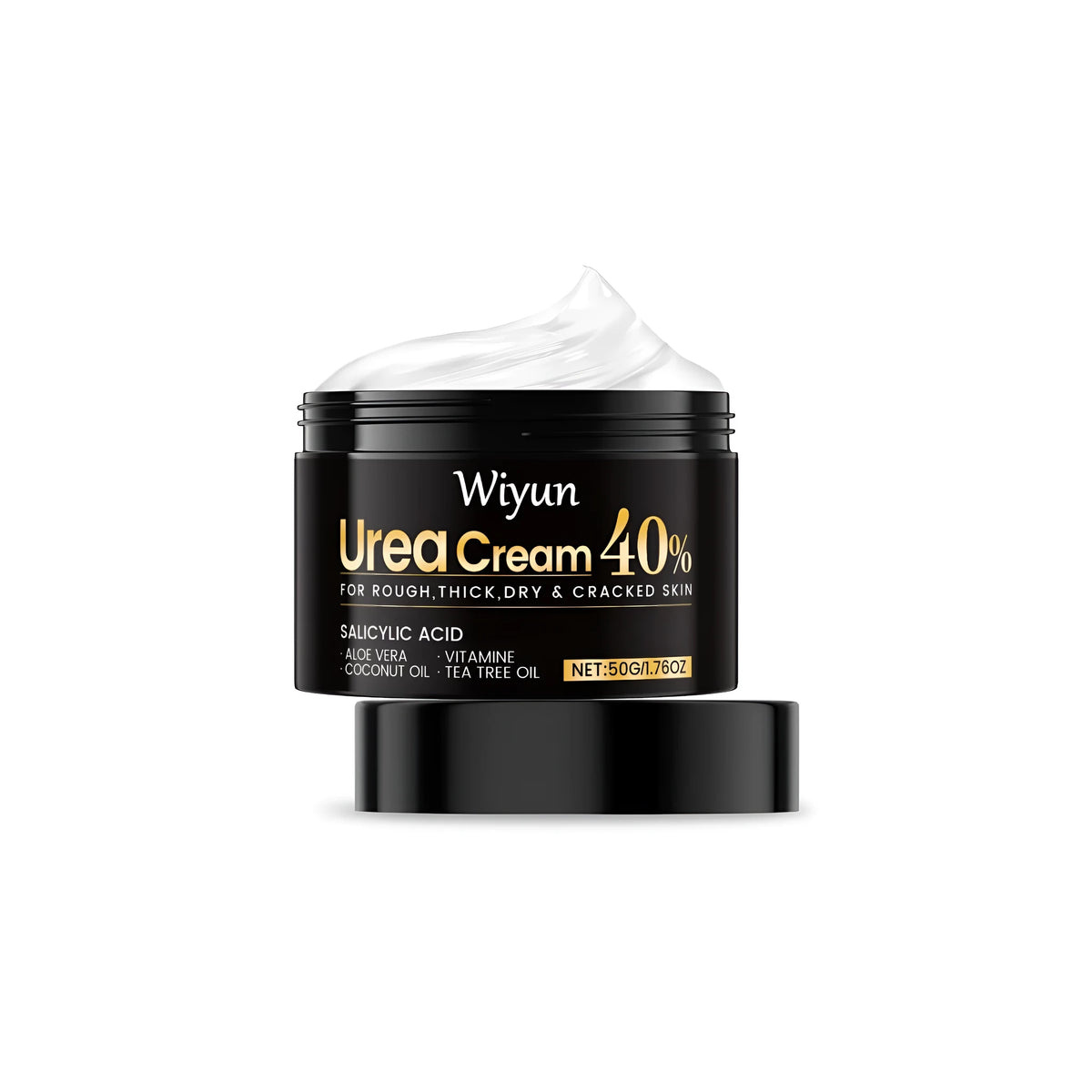 50g tube of urea hand and foot cream with salicylic acid for dry cracked skin relief