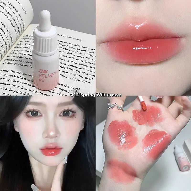 Mirror Lip Lacquer lip gloss tube in shades 01, 02, 04, and 06, 3.5g net content