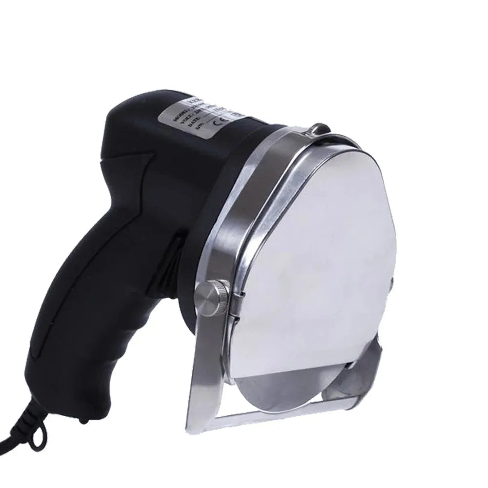 Black electric meat cleaver attachment for turkey barbecue machine with adjustable cutting range