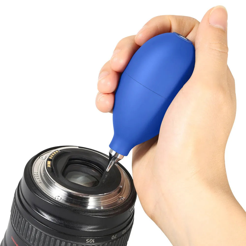 Blue rubber dust removal ball for cleaning camera lenses and mobile phone screens