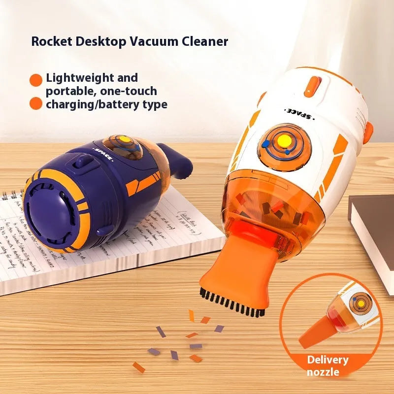 USB desktop vacuum cleaner handheld design in multiple colour options for keyboard and workstation cleaning