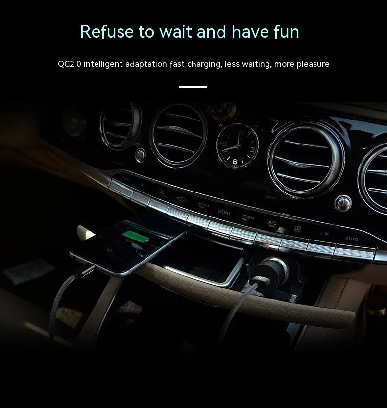 White QC30 single port USB car fast charger with QC2.0 technology