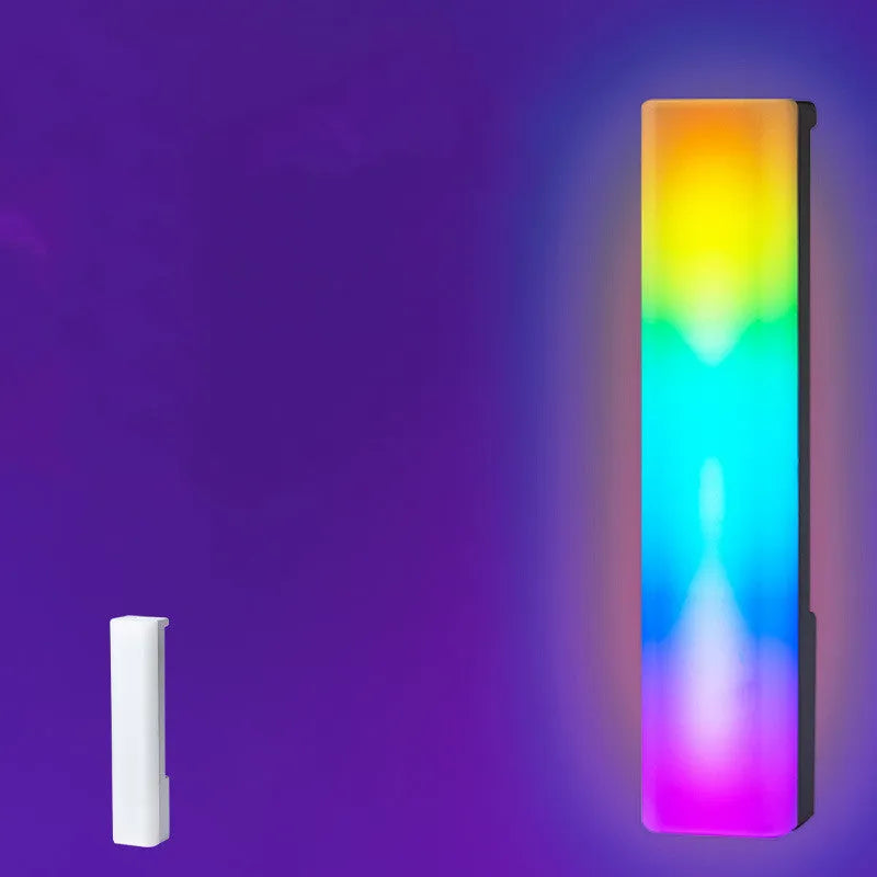 3D RGB LED ambiance lamp with music rhythm lighting on tabletop