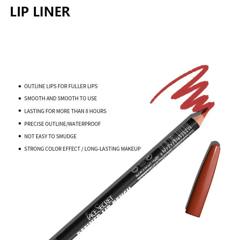 Standard wooden pencil matte lip liner in shade 205 from a range of 14 nude to brown colours.