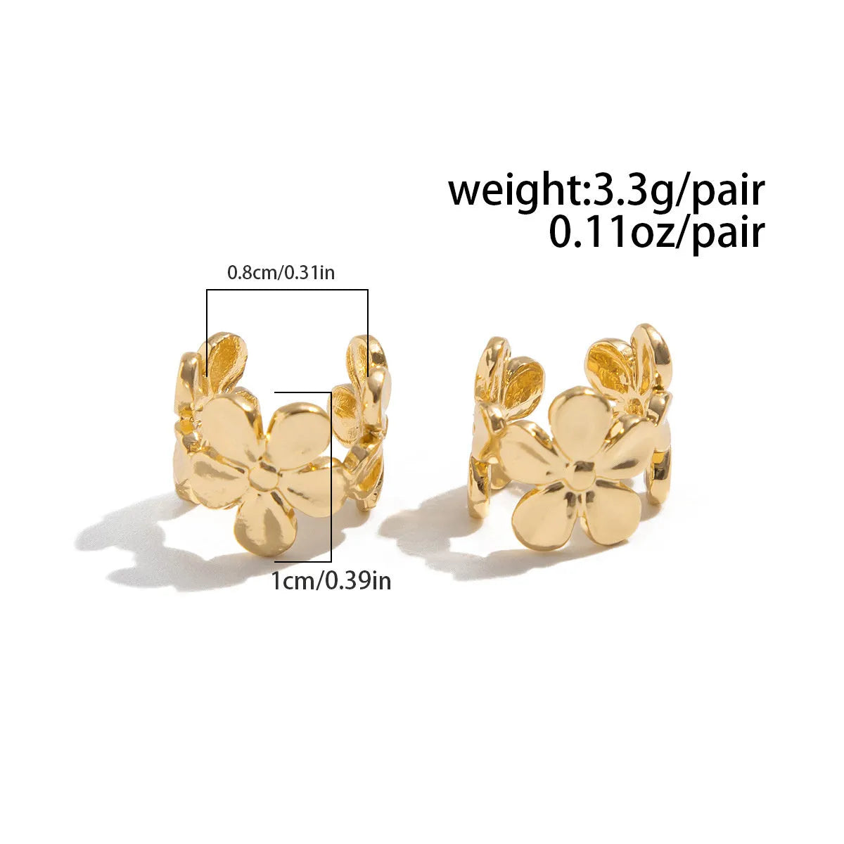 Women's gold tone starfish and scallop eardrop earrings with ins style beach design