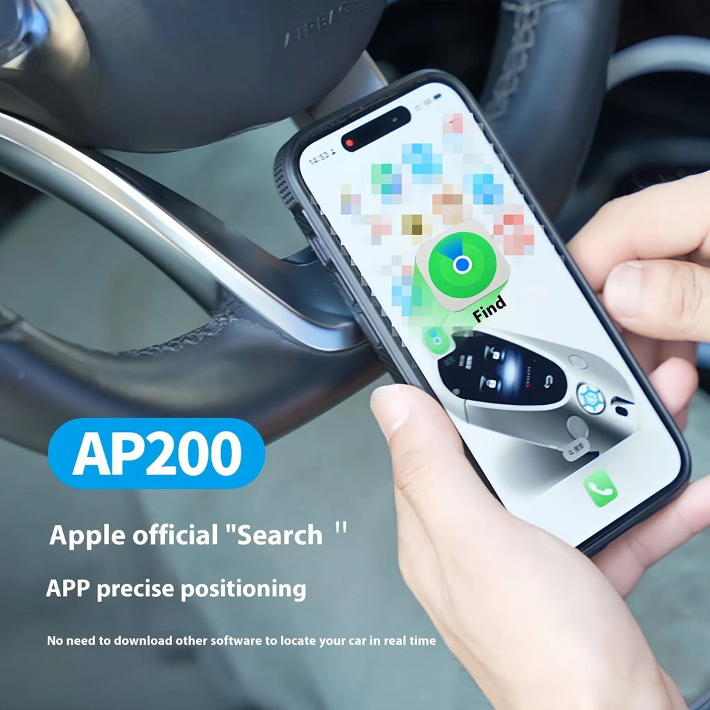 Black car GPS locator tracking device with charger installation for vehicle security