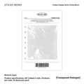 Happy Series message sticky notes pad, 120mm by 80mm, with 30 pages.