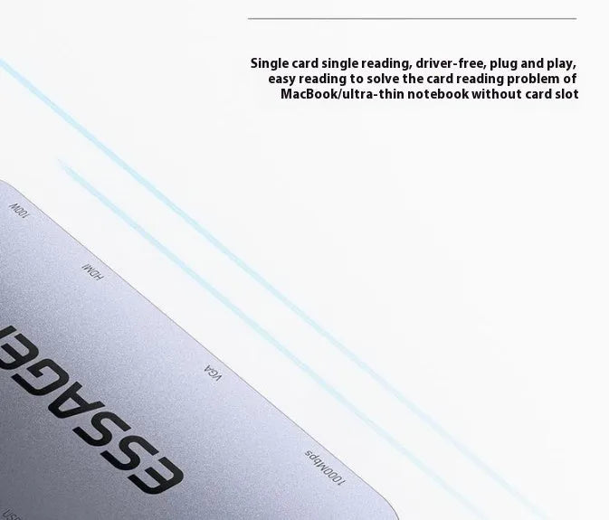 11-in-1 USB-C expansion dock hub with Gigabit Ethernet port, HDMI, USB ports, and 20cm cable