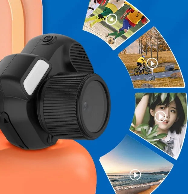 Black Y3000 HD outdoor sports camera with display screen on a compact 40x47x36mm ABS body.