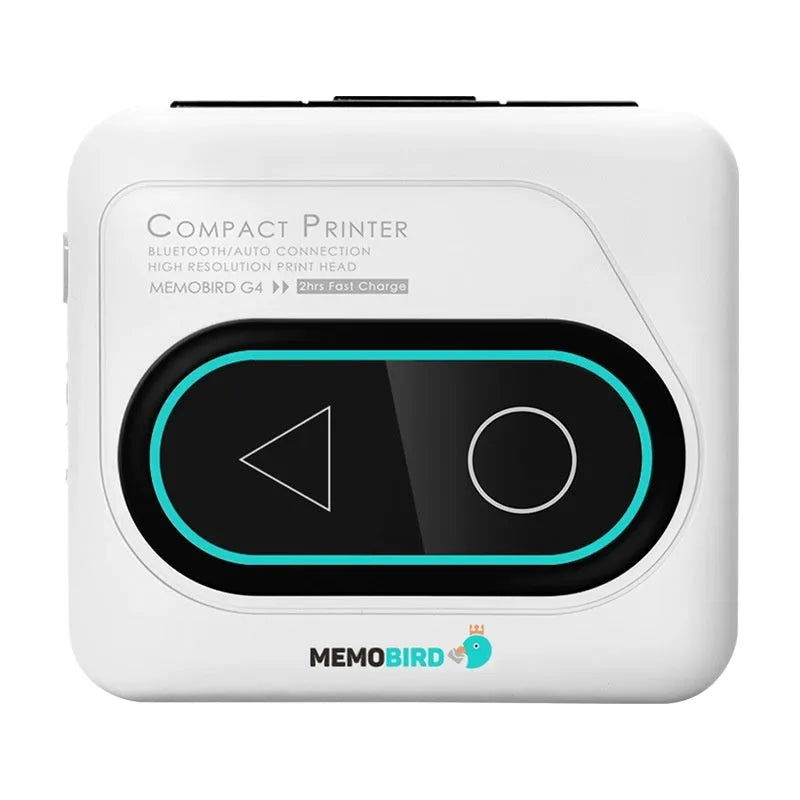 Compact Bluetooth thermal printer for mobile phone printing in choice of four colours