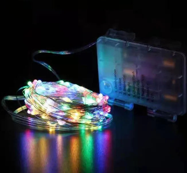 12-metre copper wire fairy lights with 120 LEDs in multiple colour options
