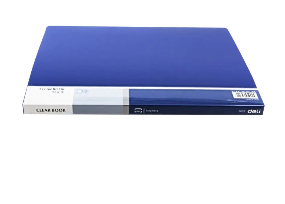A4 plastic information book folder with 20 to 100 pages for document display