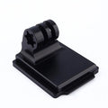 Aluminium alloy helmet camera mounting bracket for GOPRO and action cameras.